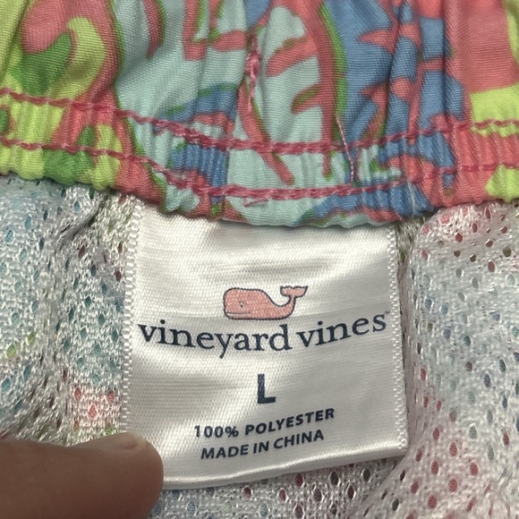 Mens Vineyard Vines Swim Trunks Shorts Sea‎ Turtles Sz Large Mesh Lining - Picture 3 of 7